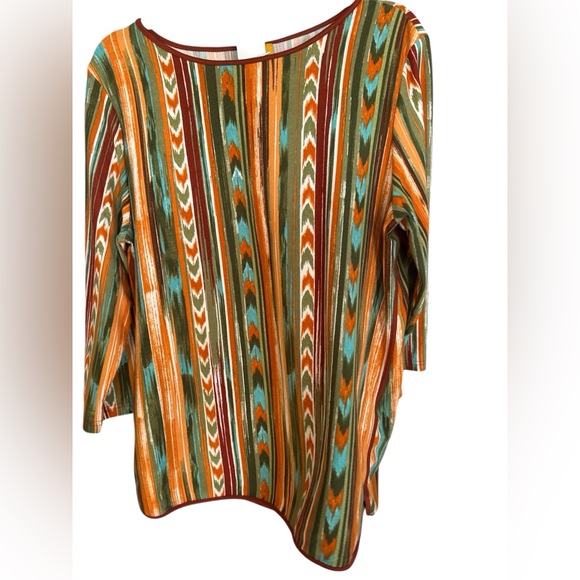 Ruby Rd. Tops - RUBY RD Multicolor Striped Long Sleeve Top